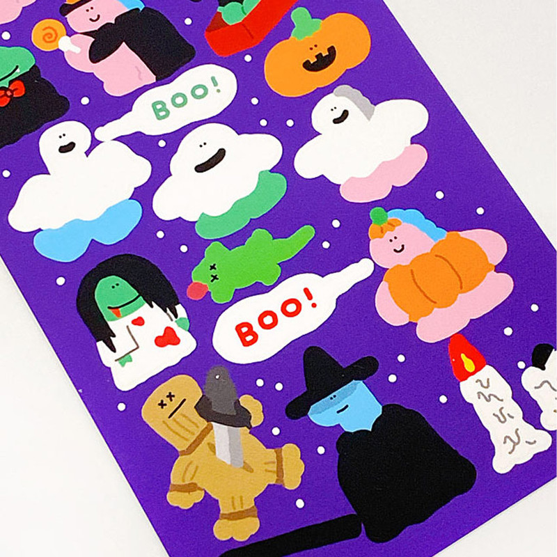 134  Halloween Dino - roomroom Cute Decorative Sticker 127-134