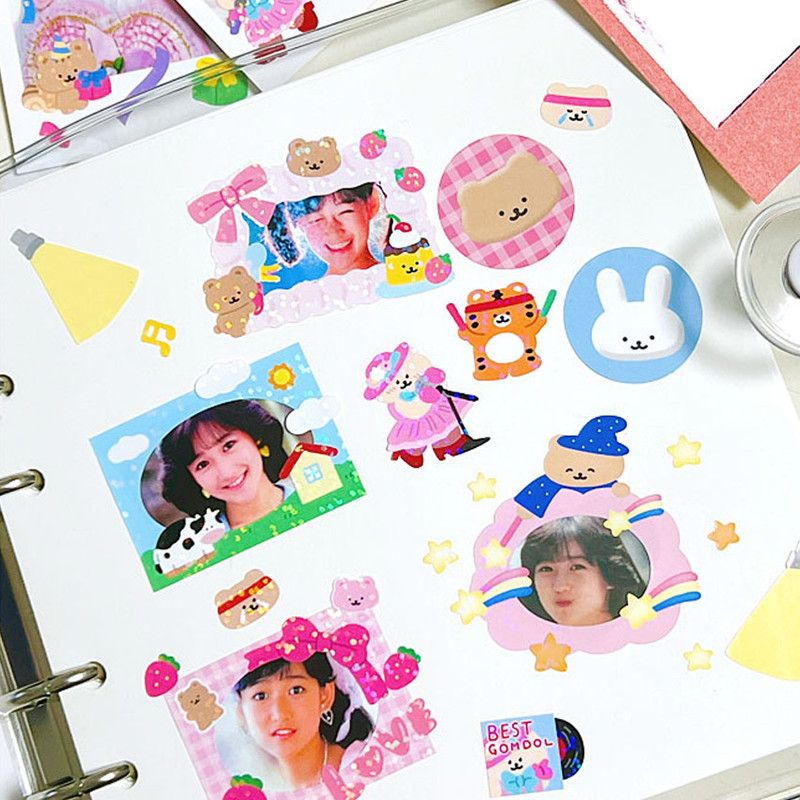 156 Happy Frame Sticker - roomroom Cute Decorative Sticker 151-156