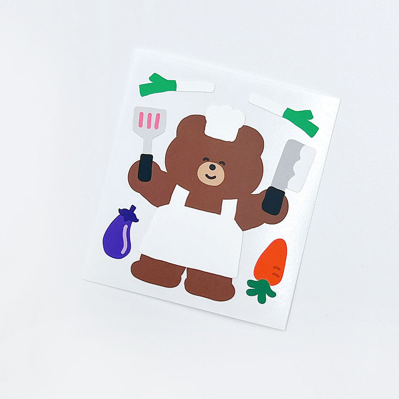 Chef Bear - roomroom Bear Removable Sticker