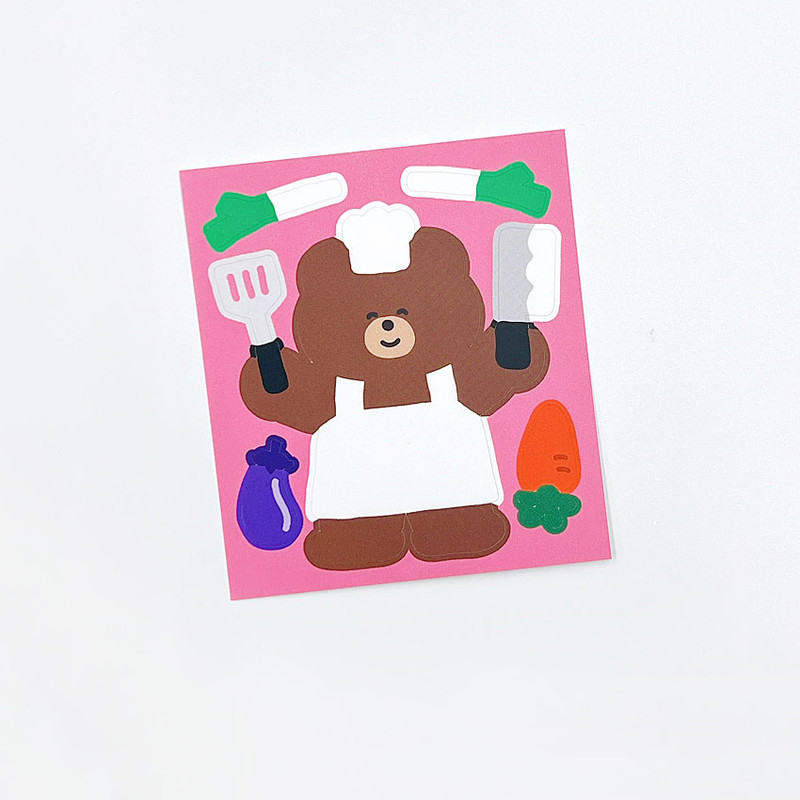 Chef Bear - roomroom Bear Removable Sticker