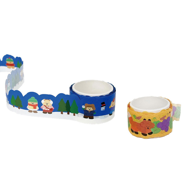 roomroom Die-Cut Winter & Fox Washi Tape