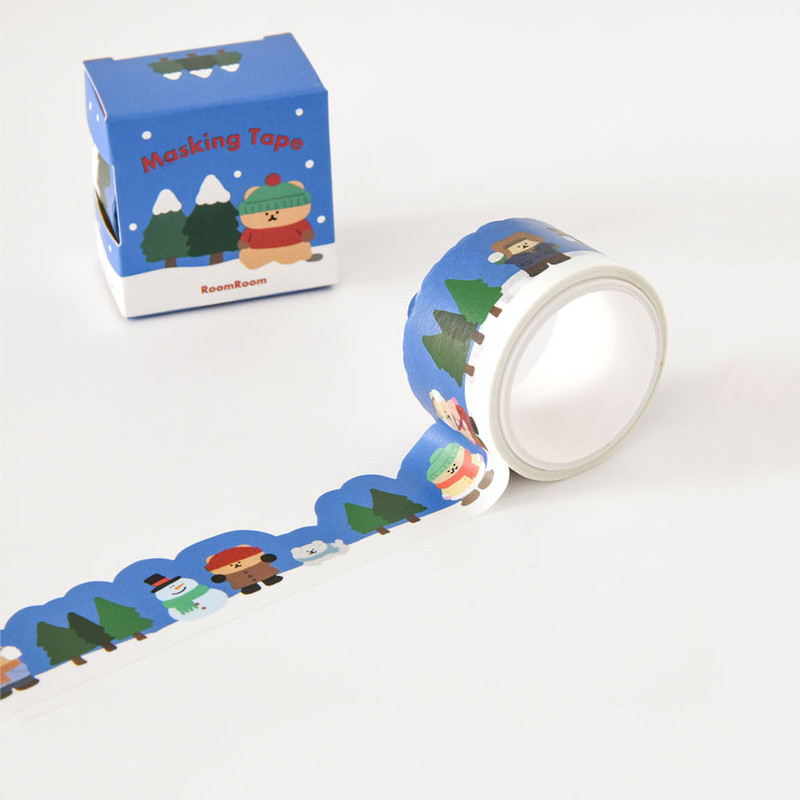 Winter - roomroom Die-Cut Winter & Fox Washi Tape
