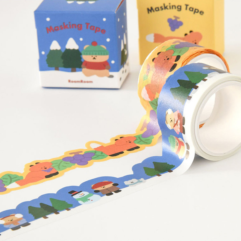 Die-Cut Tape - roomroom Die-Cut Winter & Fox Washi Tape