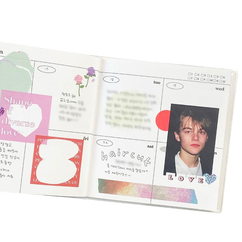 Usage example of sand cake Crayon Gradation Washi Tape