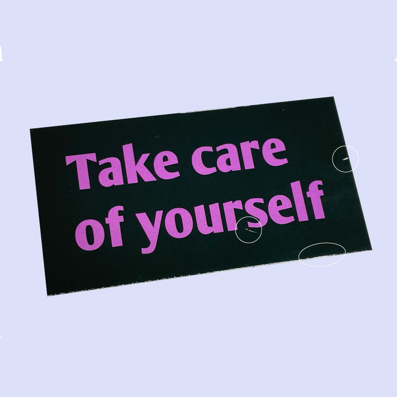 Matte Coated - sand cake Lettering Transparent Sticker Pack 01