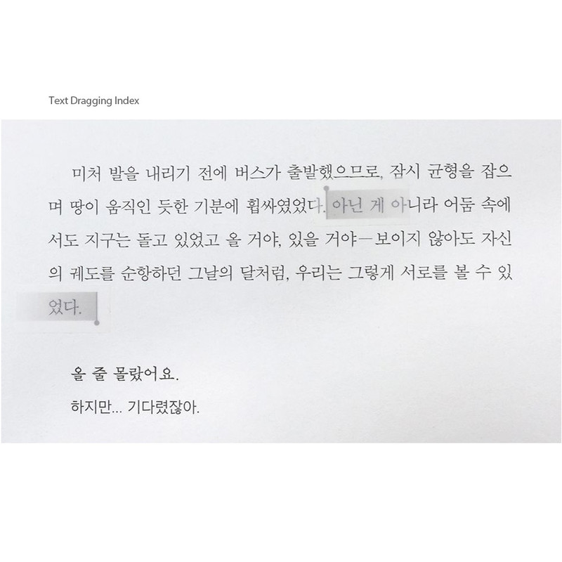 Tex Dragging Index - Be On D Short Translucent Highlighter Sticky Index Tab Set