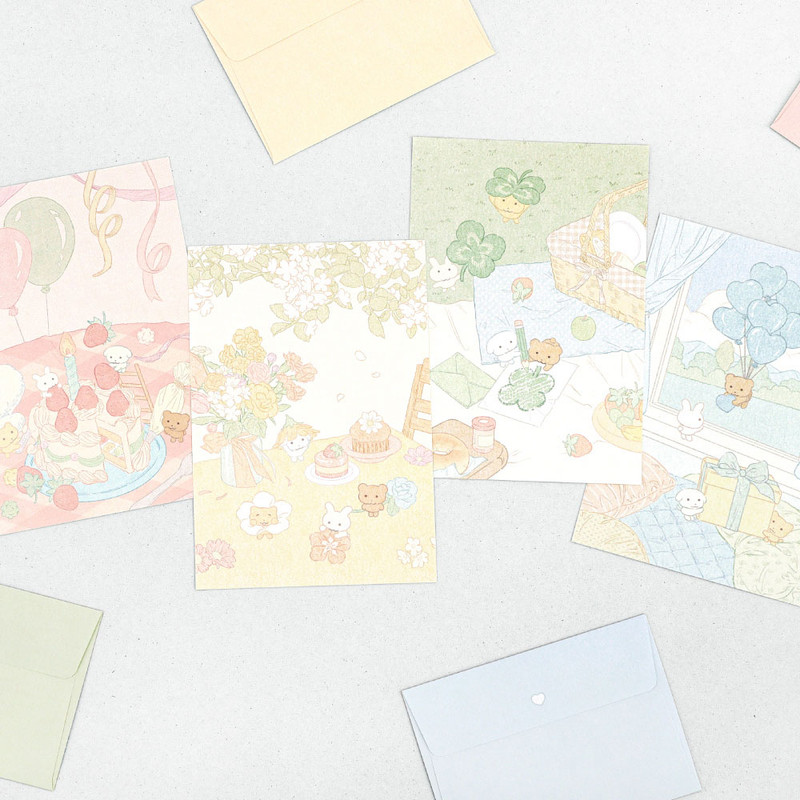 Cute Design - Dash and Dot Pogni Letter And Envelop Set