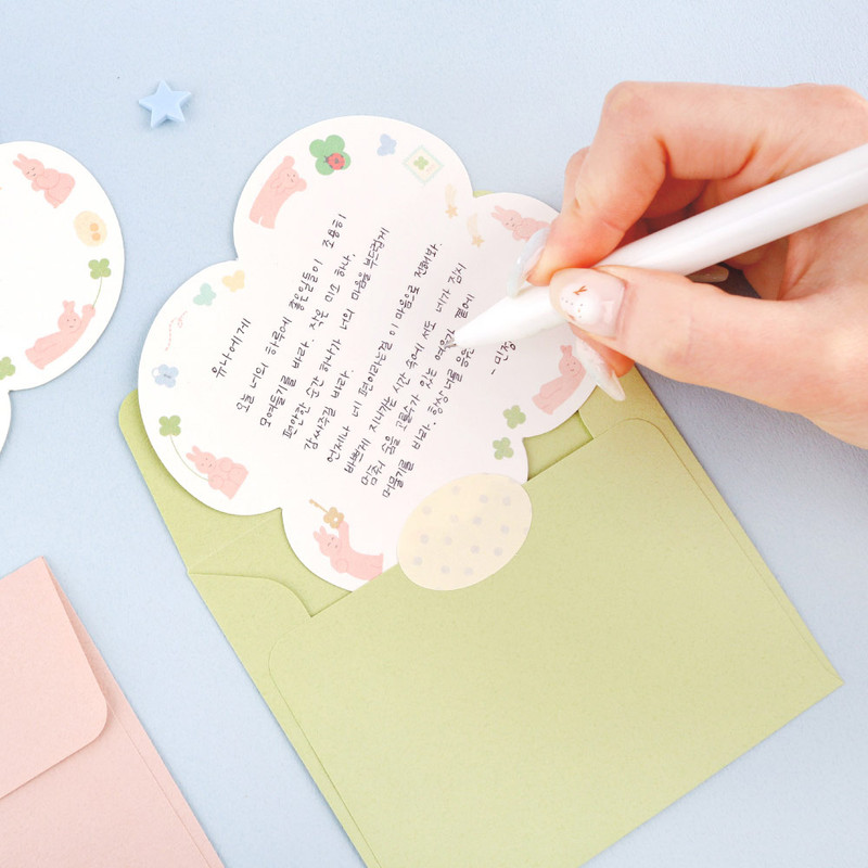 Usage example of Dash and Dot Little Moment Message Card And Envelop Set