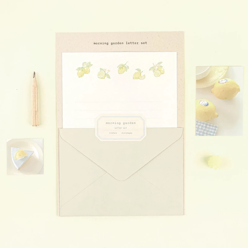 Comes with an Envelope - Dash and Dot Morning Garden Letter And Envelop Set