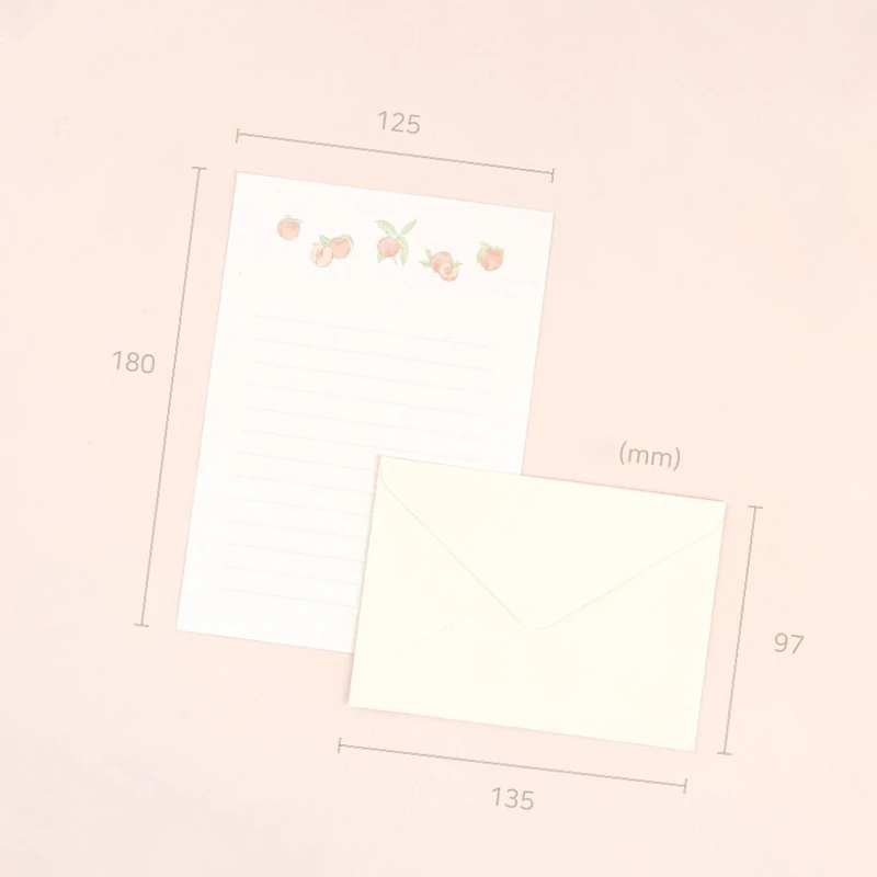 Size - Dash and Dot Morning Garden Letter And Envelop Set