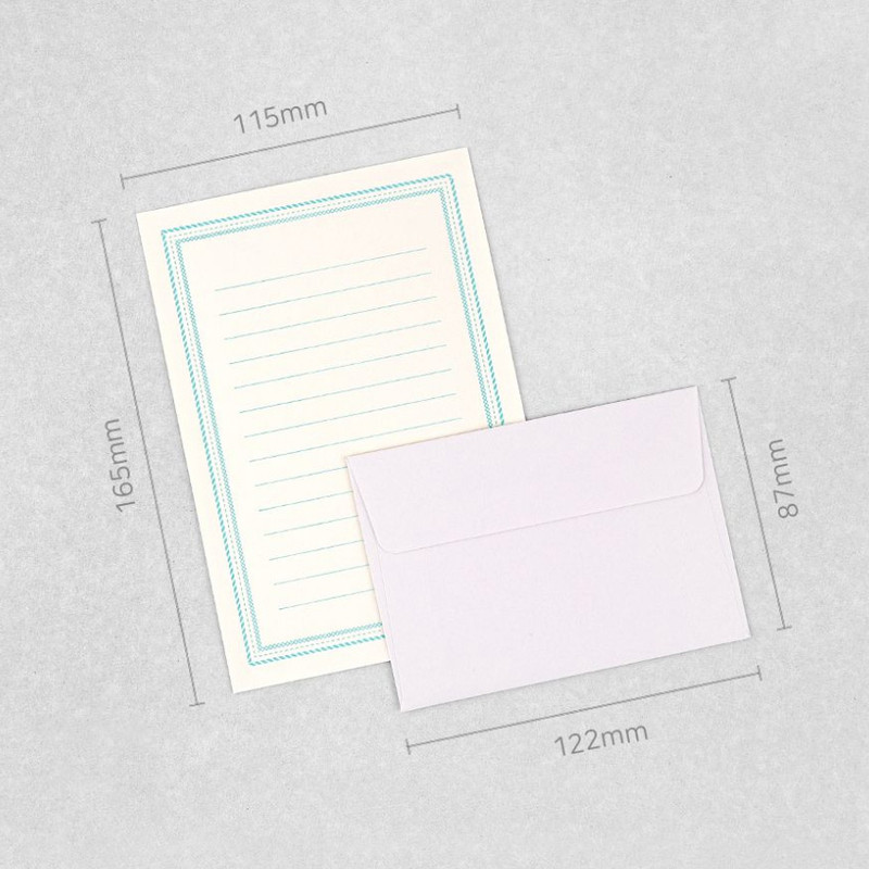Size - Dash and Dot Stitch Mind Letter And Envelop Set