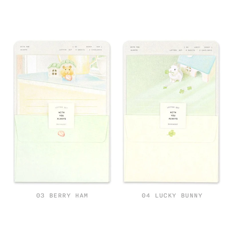 4 Option - Dash and Dot With You Always Letter And Envelop Set