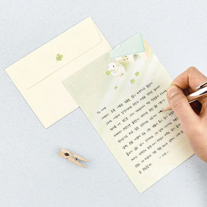 Usage example of Dash and Dot With You Always Letter And Envelop Set