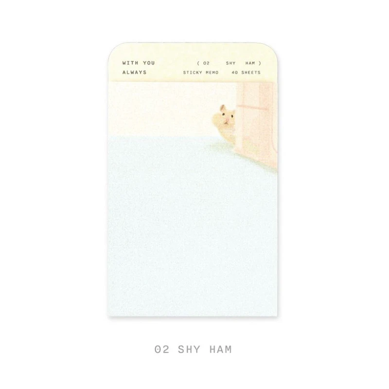 02 Shy Ham - Dash and Dot With You Always Sticky Notes Pad
