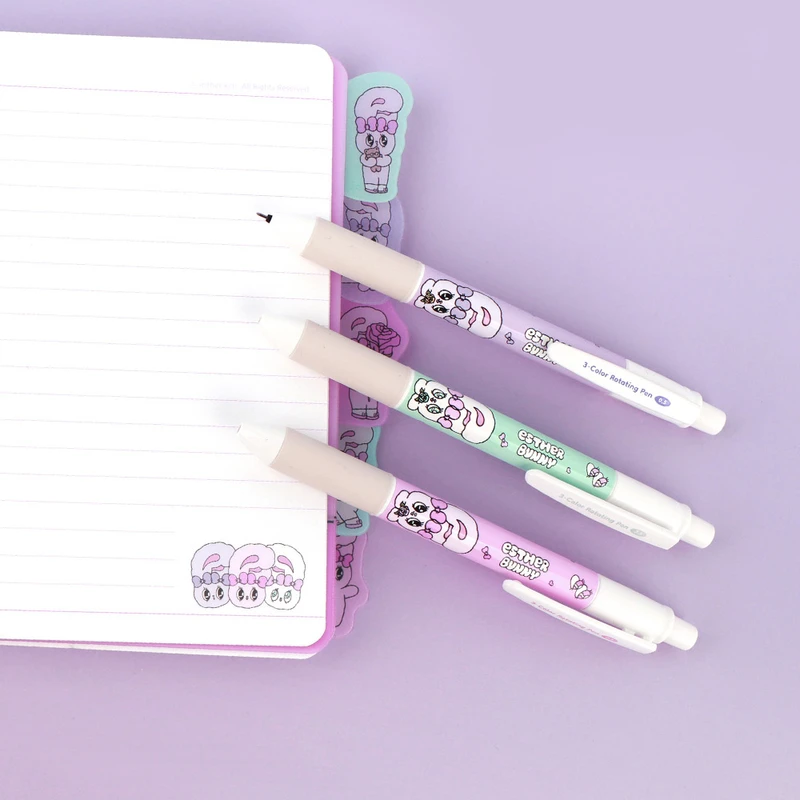 Rotating Pen - Esther Bunny Twist 0.5mm Multi-Color Ballpoint Pen