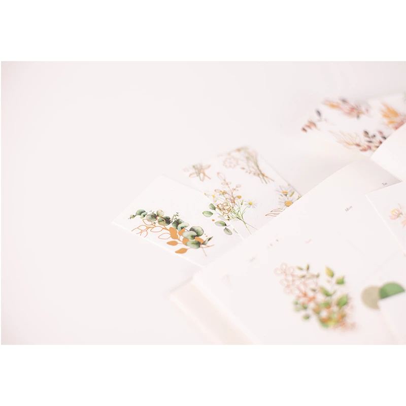 Clear PET Stickers - Appree Lisianthus Gold Foil Sticker Pack