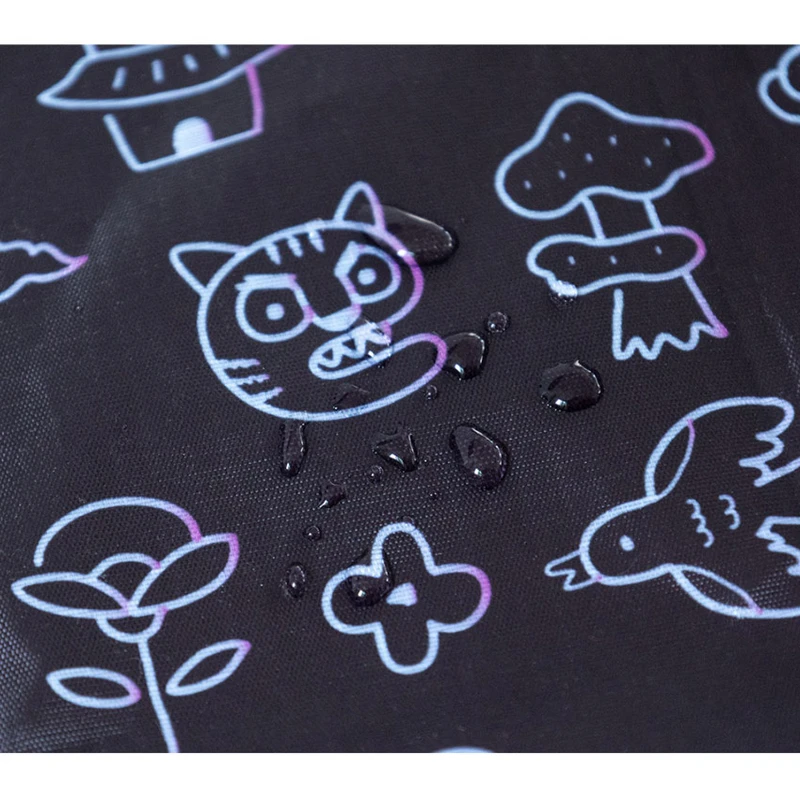 Water-Resistant - Romane Hello Korea Small Reusable Foldable Shopping Bag