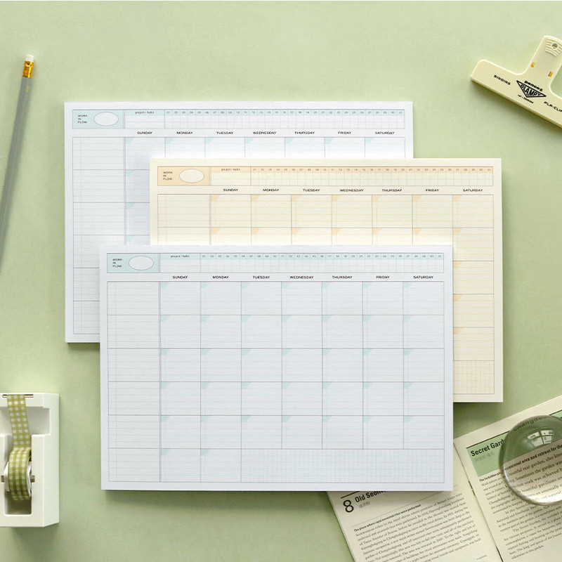 A4 Size - Iconic Flow A4 Dateless Monthly Planner Pad