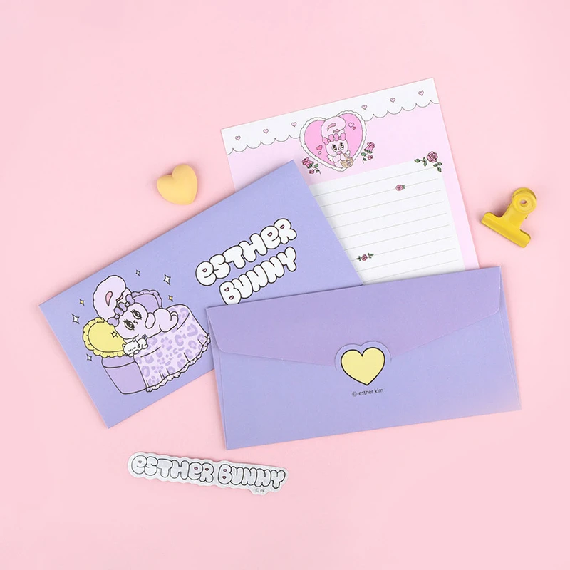 Purple - Esther Bunny Gift Envelope Pack