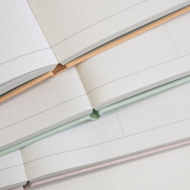 Opens Flat - 7321 Design My Color My Day B6 Grid Notebook