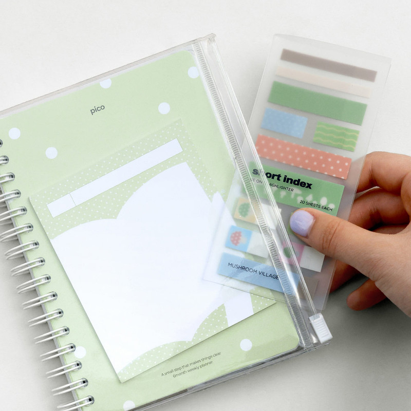 Zipper Pocket Cover - Be On D Pico 6 Months A6 Dateless Weekly Planner
