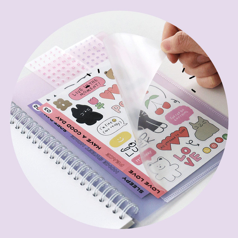 Cover Pocket - Iconic Double-Sided Non-Stick A5 Sticker Storage Book