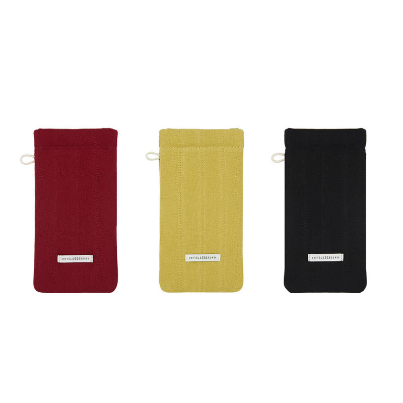 Antenna Shop Soft Quilted Eyeglass Pouch with Squeeze Closure
