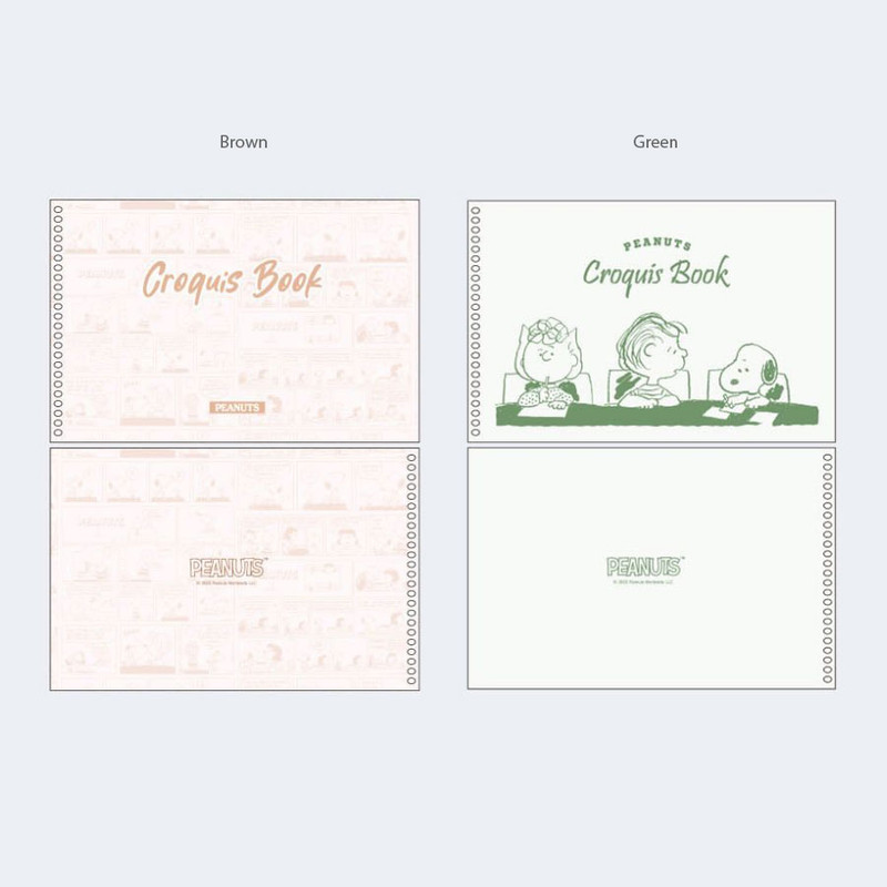 4 Colors - PEANUTS Snoopy Spiral Sketchbook
