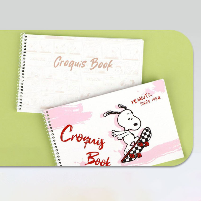120gsm paper - PEANUTS Snoopy Spiral Sketchbook