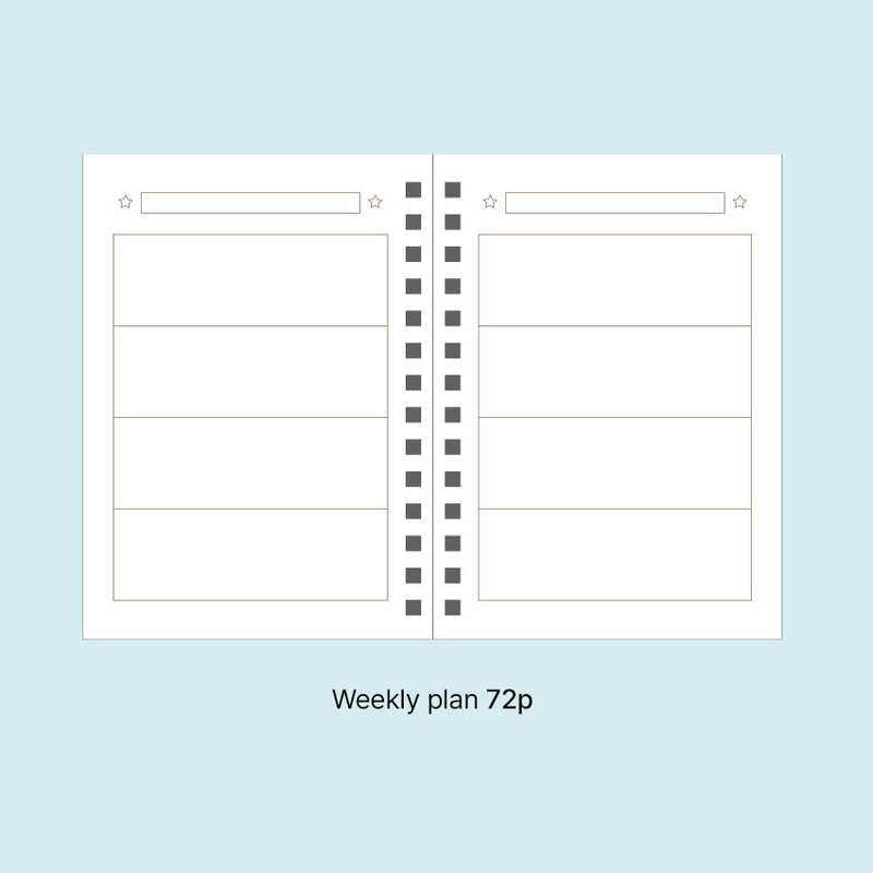 Weekly Plan - PAPERIAN Bits And Pieces Mini Undated Weekly Planner