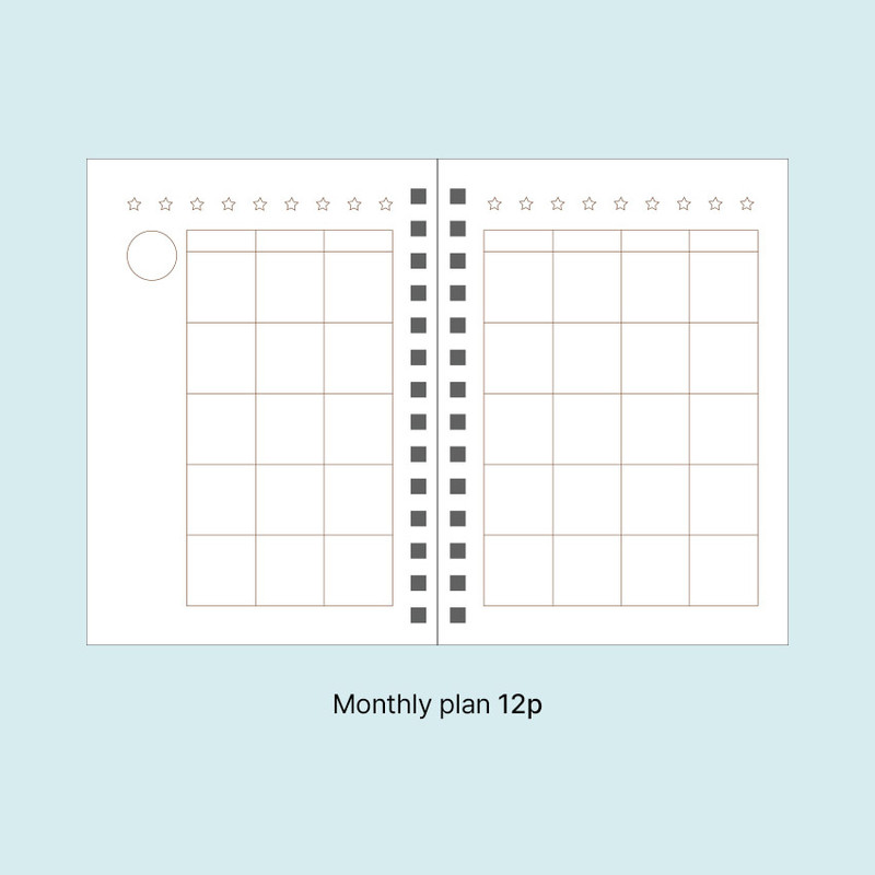 Monthly Plan - PAPERIAN Bits And Pieces Mini Undated Weekly Planner