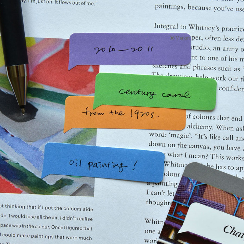 06 Market - Plepic Chat Flag Speech Bubble Sticky Note Set