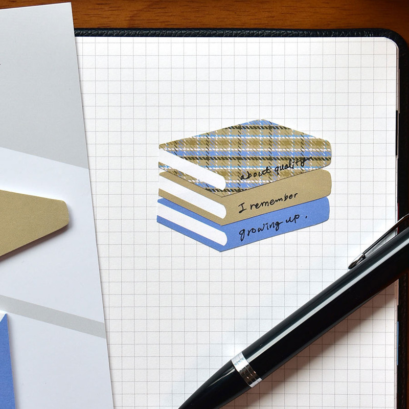 Sticky Notes - Plepic Book-Shaped Pattern Sticky Note Set