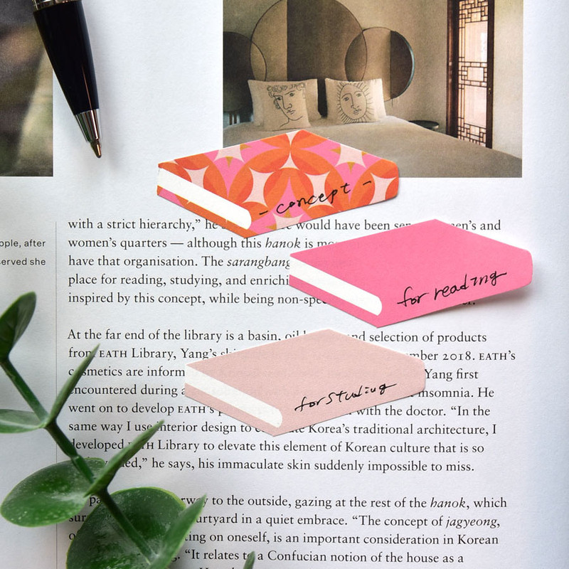 Book-Shaped - Plepic Book-Shaped Pattern Sticky Note Set