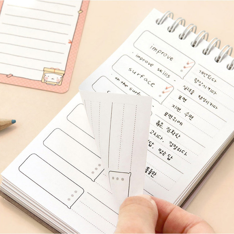 120gsm Paper - ICONIC Blah Blah Word Notebook With Flip Cover