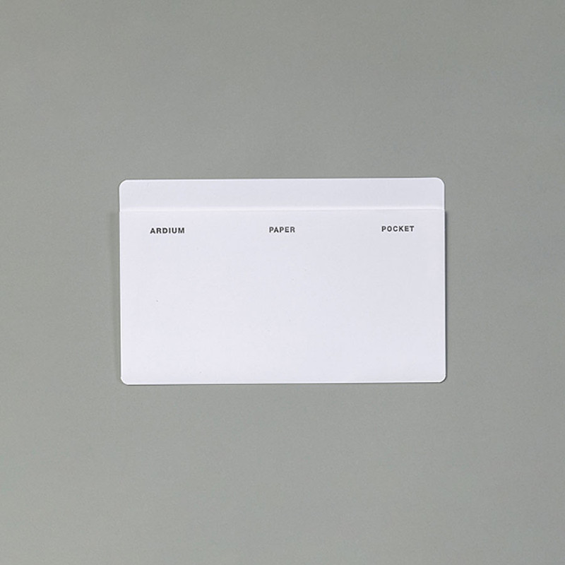 White - Self-Adhesive Paper Pocket Storage Sleeve