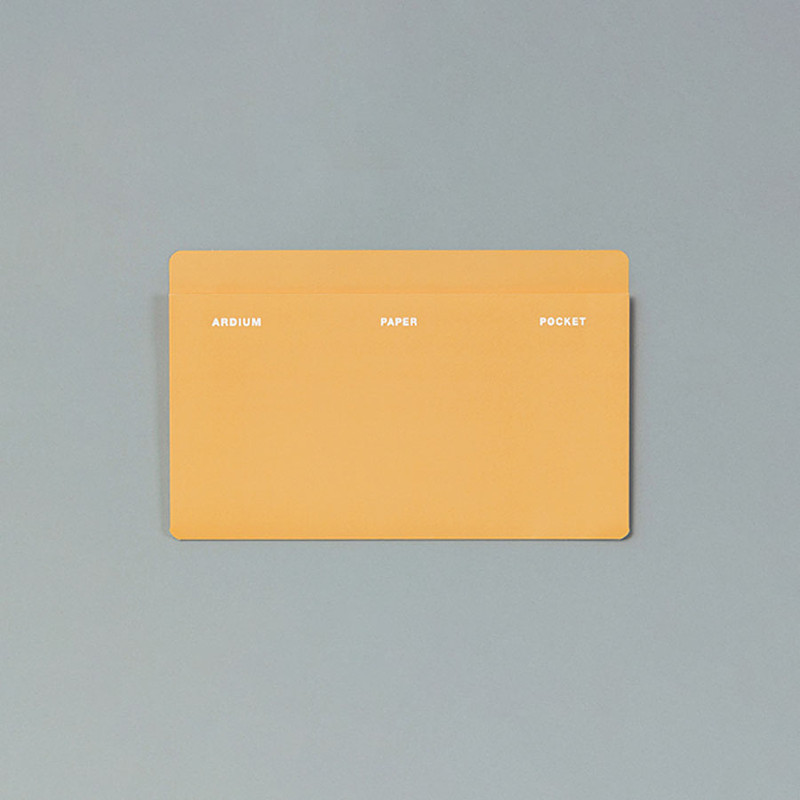 Yellow - Self-Adhesive Paper Pocket Storage Sleeve