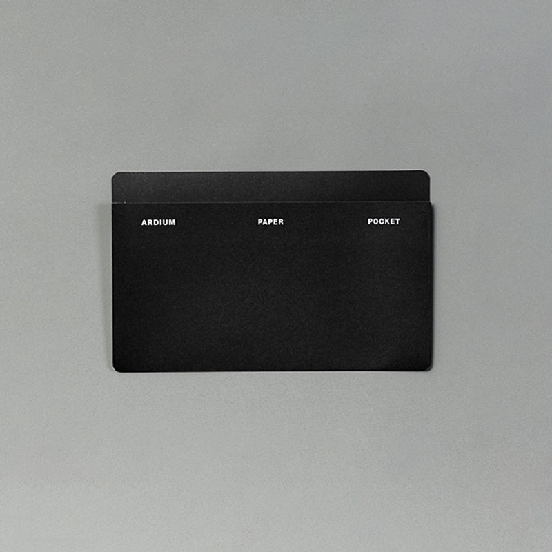 Black - Self-Adhesive Paper Pocket Storage Sleeve