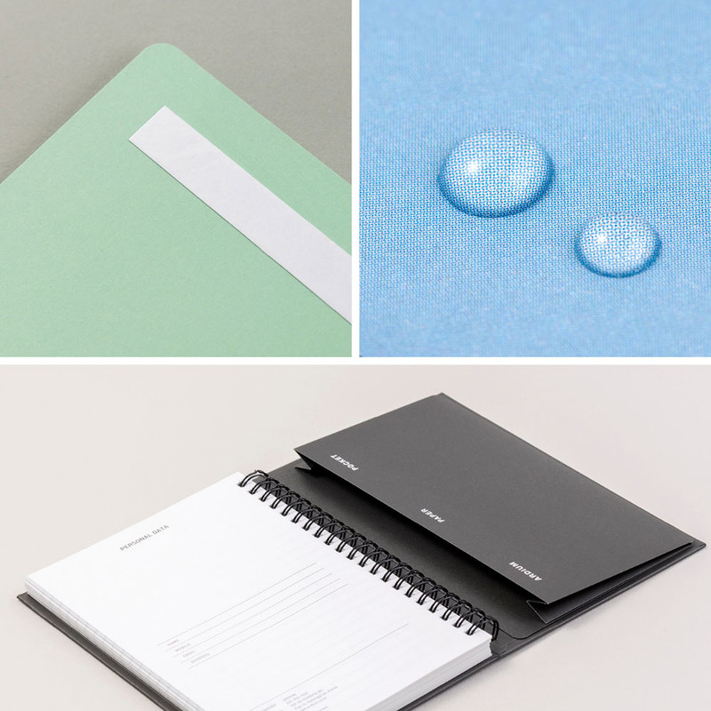 Detail of Self-Adhesive Paper Pocket Storage Sleeve