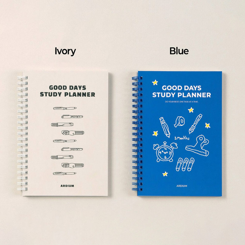 4 Colors - Ardium Good Days 3 Months Undated Daily Study Planner