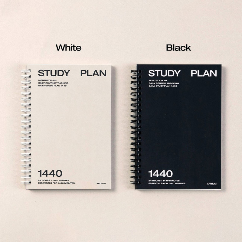4 Colors - Ardium 1440 Large 3 Months Undated Daily Study Planner