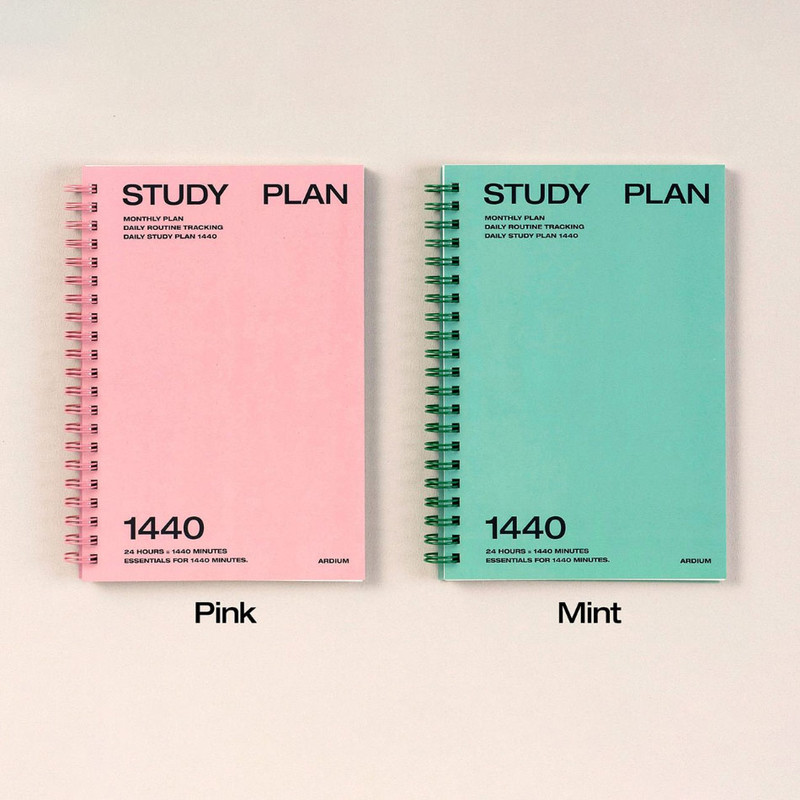 4 Colors - Ardium 1440 Large 3 Months Undated Daily Study Planner