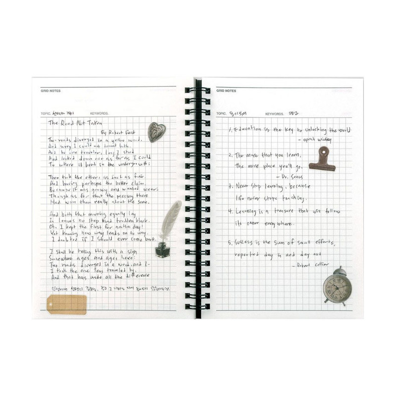 Grid Note - Ardium 1440 Medium 3 Months Undated Daily Study Planner