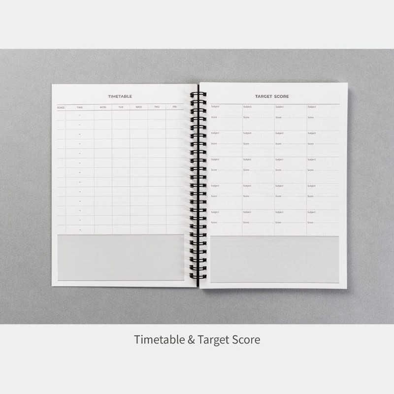 Timetable & Target Score - Ardium Study Log 3 Months Undated Daily Study Planner