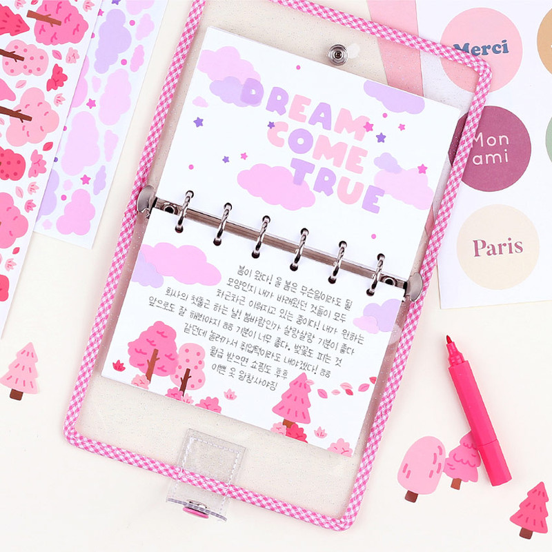 Usage example of Wanna This Forest Cloud & Seasonal Tree Journaling Sticker Pack