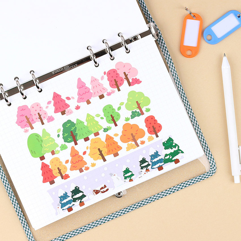 Forest 4 sheets - Wanna This Forest Cloud & Seasonal Tree Journaling Sticker Pack