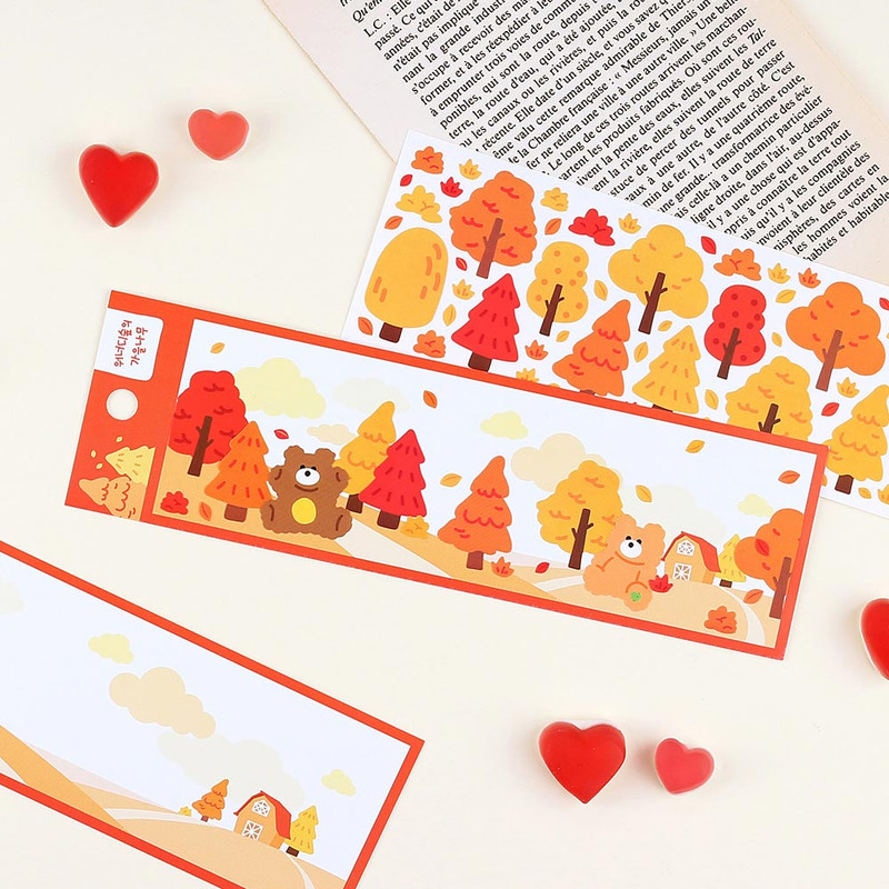 Usage example of Wanna This Forest Cloud & Seasonal Tree Journaling Sticker Pack