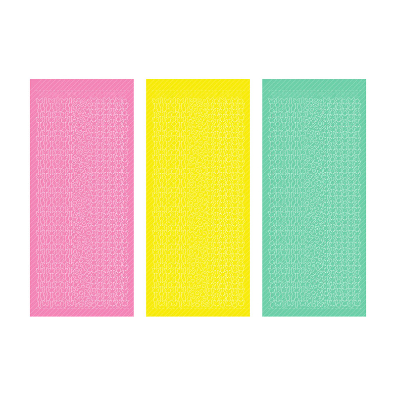 Colors - Wanna This Drop Line Butterfly Sticker Set