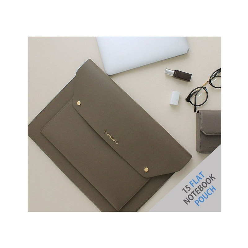 With Alice Think About Light Synthetic Leather 15" Laptop Sleeve