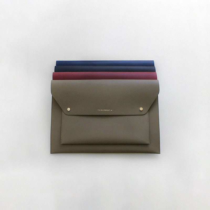 With Alice Think About Light Synthetic Leather 15" Laptop Sleeve